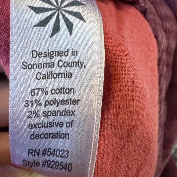 Athleta slim cord pant Corduroy Women Sz 0 Burgundy Cherrywood Holiday cords - Picture 8 of 15